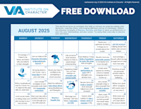August 2025 Calendar | Strengths Calendar